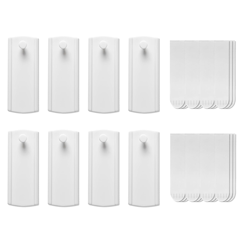 Large Universal Frame Hanger, 8 Picture Hangers, 24 Removable Adhesive Strips, Damage Free Hanging Hooks 4851537589638