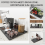 Coffee Bar Mat, Large Drying Mat for Kitchen Counter,Waterproof Countertop Protector Espresso Machine(Black) 7