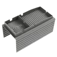 Couch Cup Holder, Silica Gel Armrest Tray, Portable Drink and Snack Light Grey