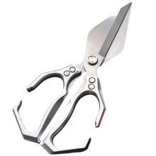 Multifunctional Heavy-Duty Kitchen Shears, Poultry Scissors Heavy Duty Cut Bone, New 2 in 1 Ergonomic Silver