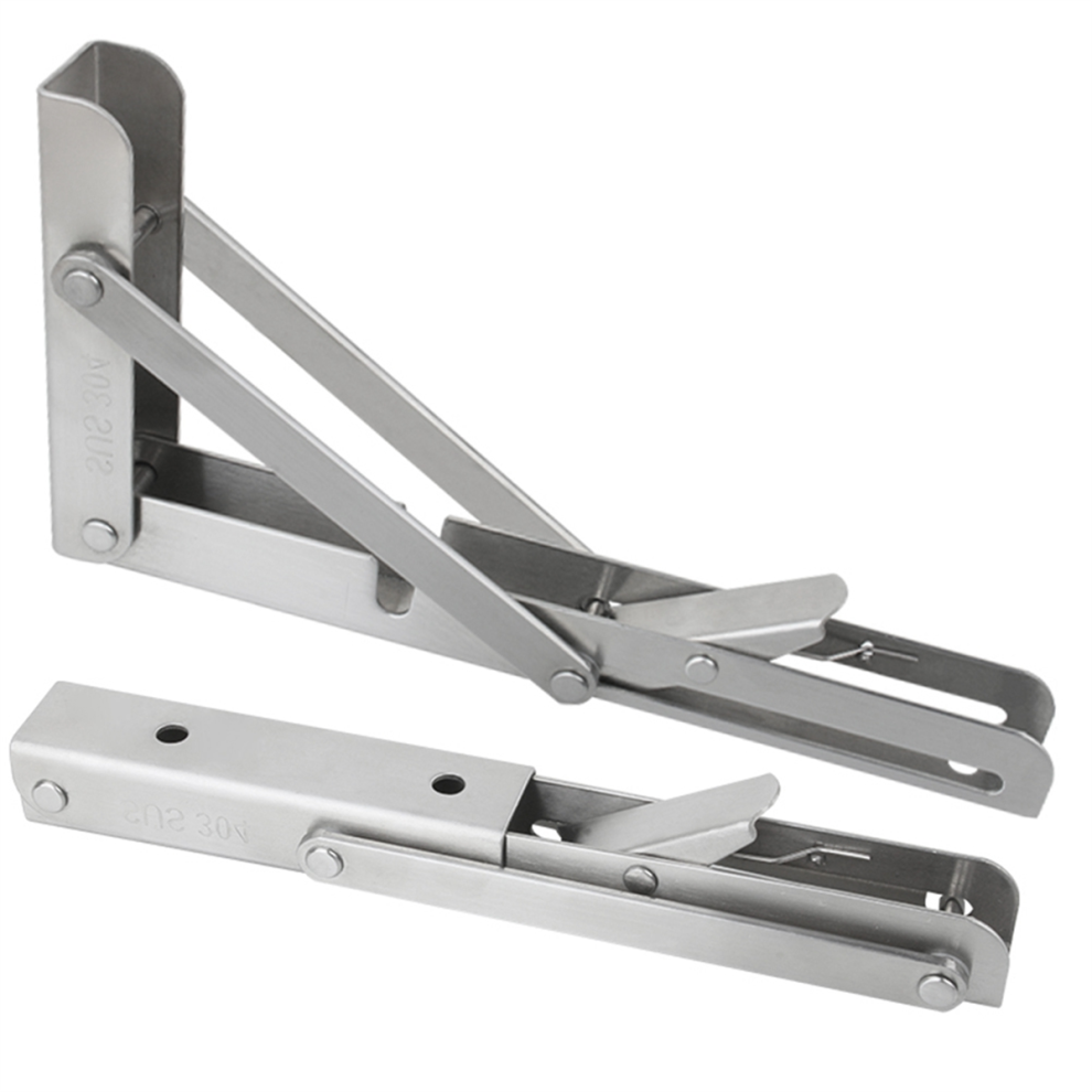 Adjustable Triangle Folding Angle Bracket 10'' Heavy Duty Support Wall Mounted For Bench Table Shelf Furniture Hardware 4851537502651
