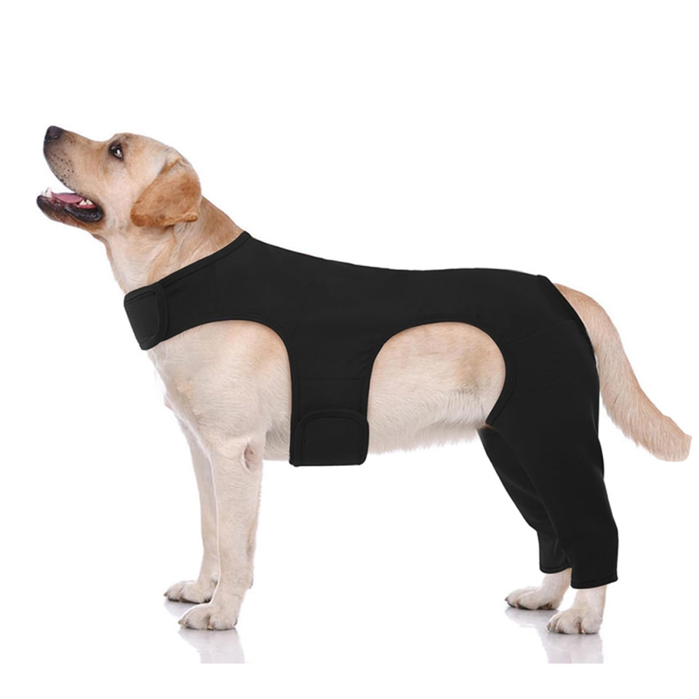 Saudism Dog Knee Brace For Torn Acl Hind Leg - Adjustable Braces Both Back Legs With 4 Stabilizer L