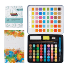 Water Colors Paint Set,Travel Watercolor Papers and Brushes Set,Water Color Palette,Portable Mini Watercolors Kit