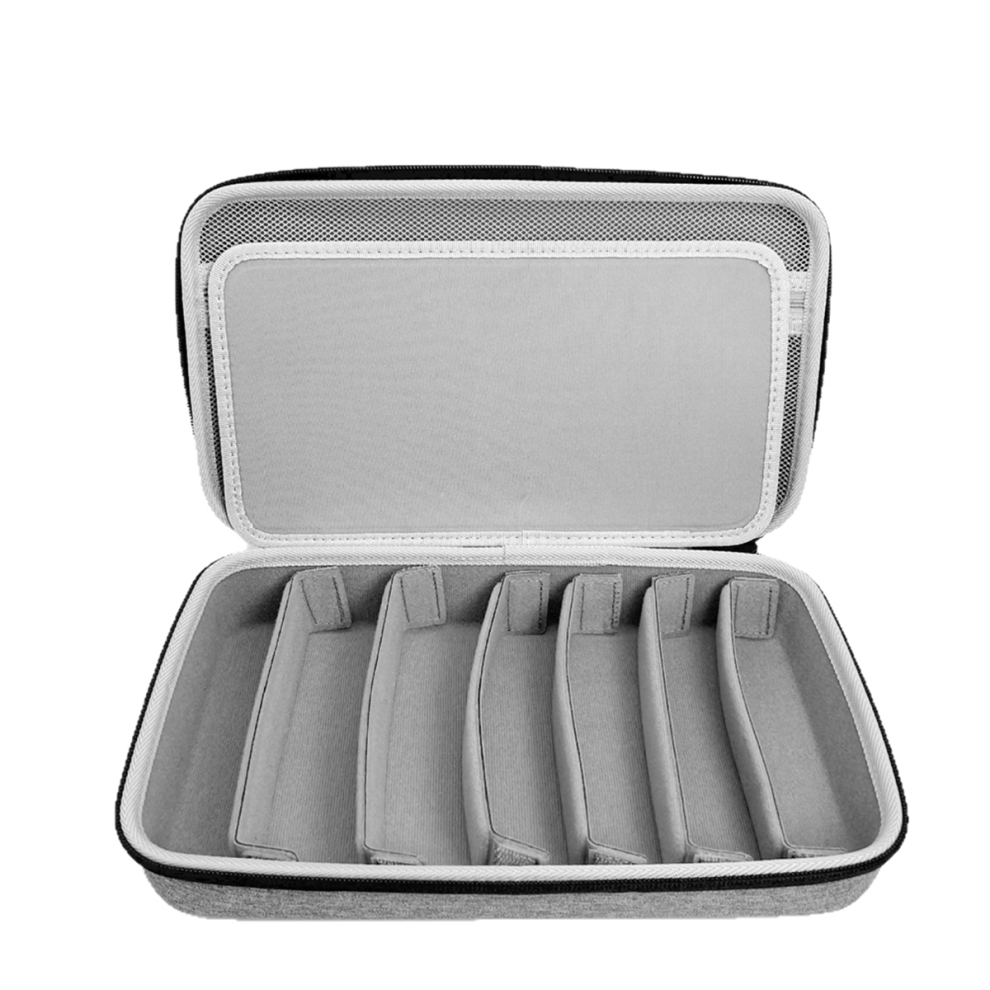 Saudism Travel Sunglasses Organizer Case, Adjustable Slot For Multiple Pairs, Portable Eyeglasses Storage Box