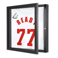 T Shirt Display Frame, 13 inch X Black Imitation Wood Frame with 98% UV Protection Acrylic, Case