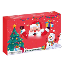 Calendar Advent 24 Days Christmas Holiday Countdown Animal Toys Dinosaur Egg for Kids Teens Festive Party Classroom A