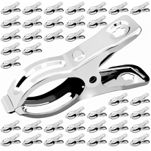 40 PCS Garden Clips, Stainless Steel Heavy Duty Greenhouse Clamps for Secure Netting and Covers