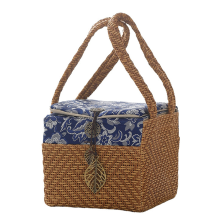Portable Outdoor Travel Tea Set Stylish Storage Bags Business Gift Vintage Can Packaging Woven Cloth Bag
