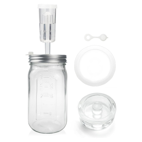 32 Oz Jar Fermentation Kit, Jar, Lid, Fermenting Weights and Airlocks 1