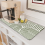 Coffee Mat Hide Stain Rubber Backed Absorbent Dish Drying for Kitchen Counter - Fits Under Maker or Machine 5