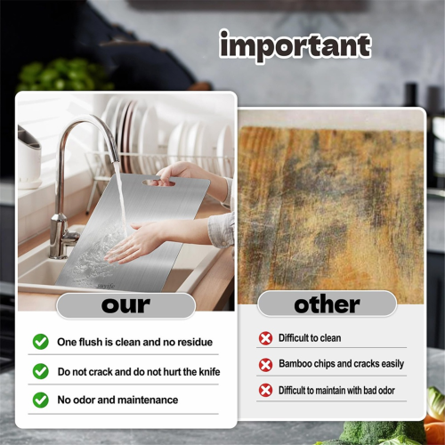 Pure Titanium Cutting Board for Domestic Fruit Chopping Kitchen Use Light-Duty 2