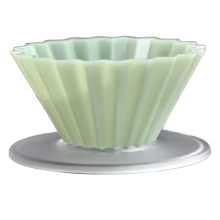 Hand-Made Coffee Drip Filter Cup for Household Use 1-2 People Origami V-Shaped Resin Cake