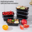 1000ml Thick Disposable Takeaway Lunch Box Tableware Can Be Microwave Heated Rectangular Plastic Bowl Food Packaging 3
