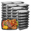 1000ml Thick Disposable Takeaway Lunch Box Tableware Can Be Microwave Heated Rectangular Plastic Bowl Food Packaging 2