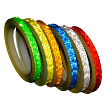 8m PVC Reflective Tape Bicycle Wheels Sticker Fluorescent Bike Adhesive for Cycling Safety