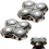 2Pack Professional Replacement Head for Skulls Pitbulls Shaver Gold PRO, Silver Diamond 7