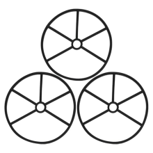 3Pack Diverter Spider Gasket for 271148 Select Top Mount and Side 2-Inch Multiport Valves