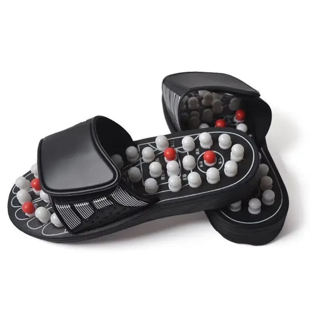 Saudism Feet Massage Slippers Foot Reflexology Acupuncture Therapy Massager Walk Stone Shoes Cobblestone