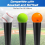 2 Pcs Replacement Batting Tee Topper Compatible, Ball Rest Rubber Cup for Practice Training Hitting Baseball or Softball 4