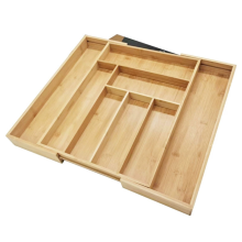 Bamboo Expandable Drawer Organizer for Utensils Holder,Adjustable Cutlery Tray,Wood Dividers Tools