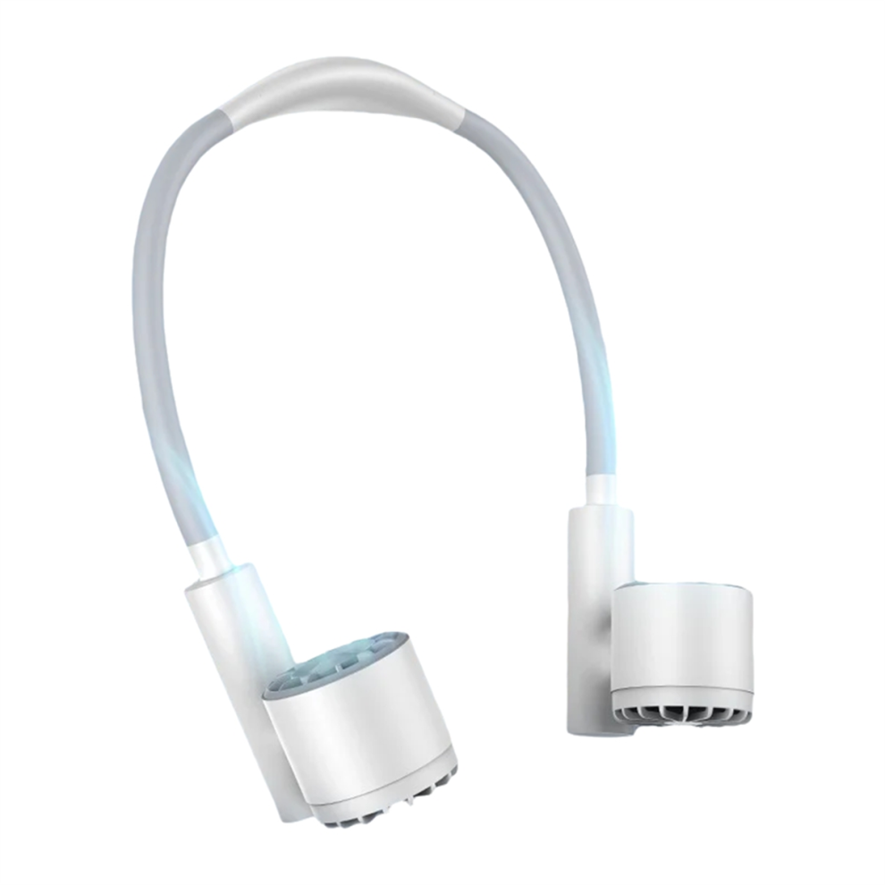 Portable Halter Neck Air Cooling Fan USB Rechargeable Outdoor Travel Sport Wearable Mini Hanging 3Gear Wind-image-OPC-PJSHS8D-NEW