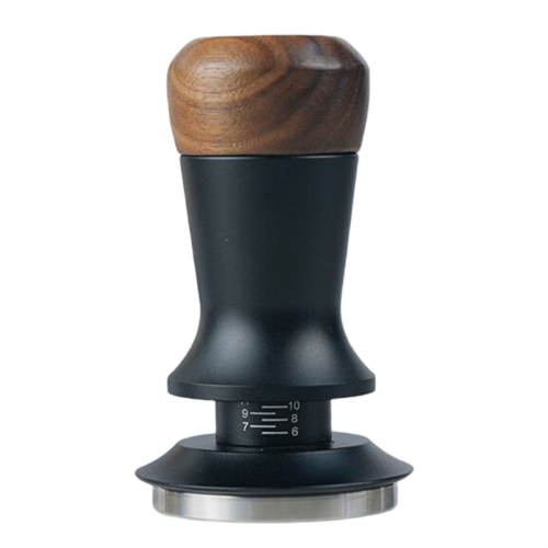 53mm Espresso Coffee Tamper Adjustable Height Constant Force Stainless Steel Base Internal Spring