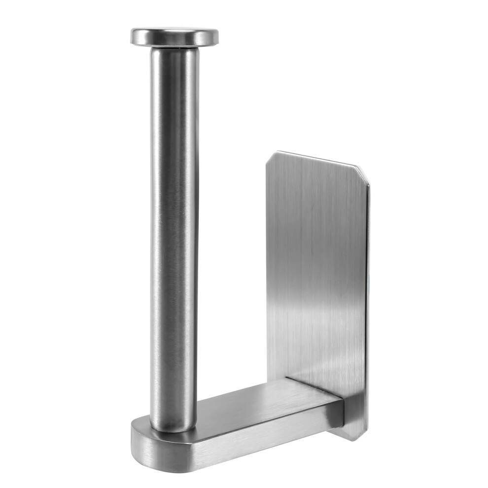 Self Adhesive Toilet Paper Holder-Bathroom Holder Stand No Drilling Stainless Steel Brushed-image-OPC-PJSHVHT-NEW