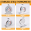 Refrigerator Freezer Thermometer Series Large Dial Temperature for 6
