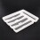 Large Gray Silverware Tray Fork Collection Container 5 Compartments Soft-Grip Lining Plastic Cutlery Storage Box for Tableware 5