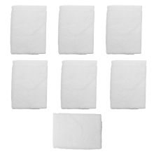 7PCS Towels Cotton White Superior Hotel Quality Soft Face Hand 30X30cm