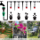 200 Adjustable Irrigation Drippers with Drip Kit for Garden Watering Fitting 7