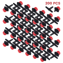 200 Adjustable Irrigation Drippers with Drip Kit for Garden Watering Fitting