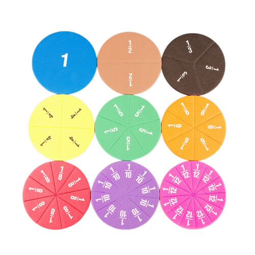 Circular Fractions Counting Kids Early Educational Math Toys Operation ...