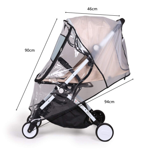 Stroller Rain Cover Universal, Weather Shield, Windproof Waterproof, Protect From Dust Snow 2