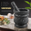Pattern Pestle Set Stone Herb Spice Grinder Solid Cooking 5