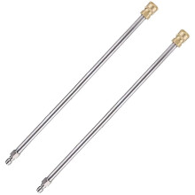 Pressure Washer Extension Rod, 17-Inch Stainless Steel 1/4 Inch Quick-Connect Electric Nozzle, 2 Pieces
