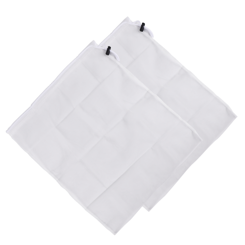 2 Pack Brew Bags -Reusable Mesh Bag for Fruit Cider Grape Wine Drawstring Straining in a 38X42cm 2