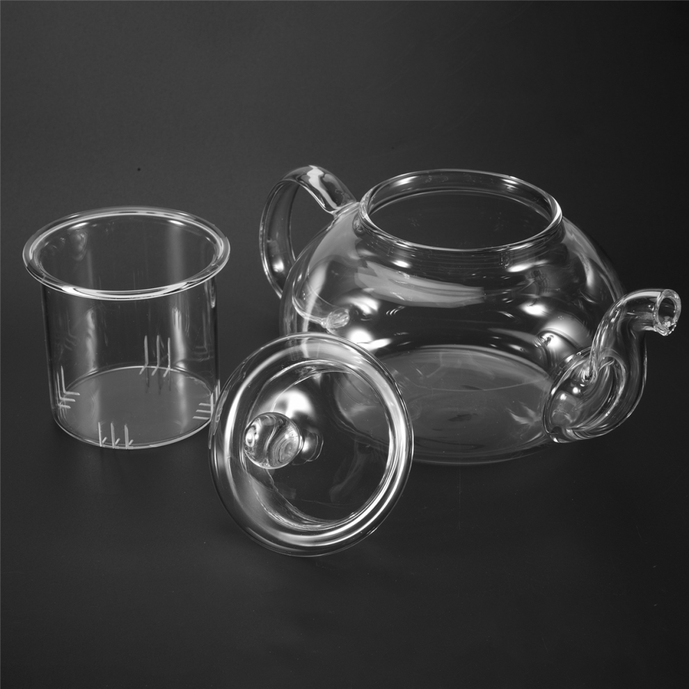 Saudism Heat-Resistant Glass Teapot Filter Tea Set Six-Person Pot Borosilicate 600Ml
