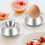 Egg Cup Holder Set of 2 Pack,Stainless Steel Cups Plates Tableware for Hard Soft Boiled Egg,Kitchen Display 3