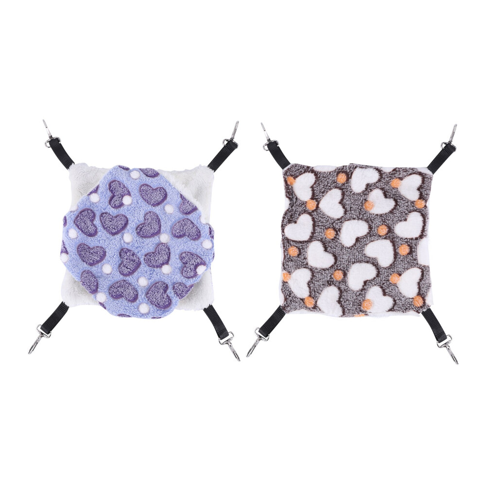 2 Pieces Guinea Pig Rat Hammock Hamster Ferret Hanging Toys Bed for Small Animals-image-OPC-PJSJ55W-NEW