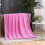 Flannel Fleece Throw Blanket for Sofa Soft Solid Color Bedspread Plush Cover Bed Gift,F 6