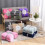 Flannel Fleece Throw Blanket for Sofa Soft Solid Color Bedspread Plush Cover Bed Gift,F 3