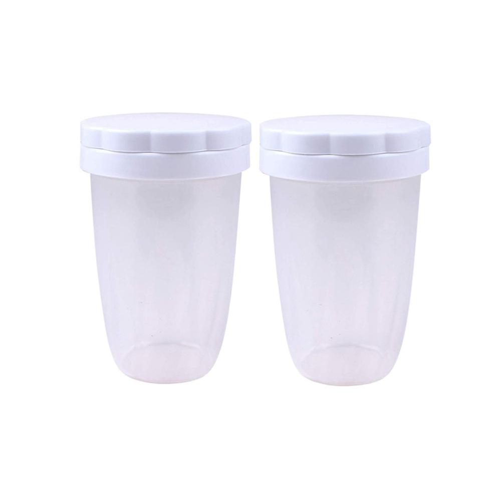 2 Pcs Icing Sugar Shaker Flour with Lid for Cocoa Powder Spice Cake Baking Sieve Tool-image-OPC-PJSJ5C6-NEW