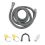 Drain Hose Extension Set Universal Washing Machine 10Ft, Include Bracket Connector and Clamps Hoses 4