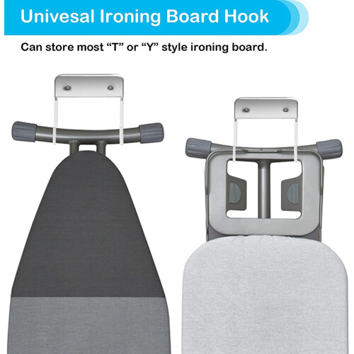 Ironing Board Hanger Wall Mount, Holder Organizer Holder, Mounted Shelf 2