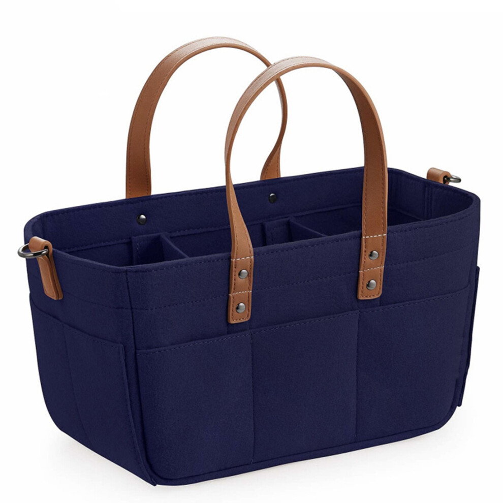 Baby Felt Storage Nursery Organizer Basket Infant Diaper Bag With Handle Changing Nappy Kids Carrier B Saudism