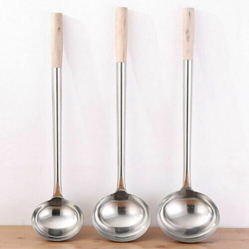 Long Handle Soup Ladle Cooking Utensils Spoon Wok Kitchen Tool A 2