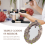 Triple Moon Goddess Wall Mirror Wall-Mounted with Five-Pointed Retro Hanging 5