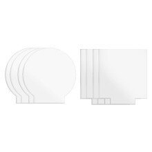 2mm Acrylic Sheet Clear Cast for Plexiglass with Double Sided Protective LED Light Base Signs DIY Display 6 Pcs