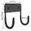 Ironing Board Hanger, Hook, Wall Mounted Holder, Large & Small (Matte Black) 7